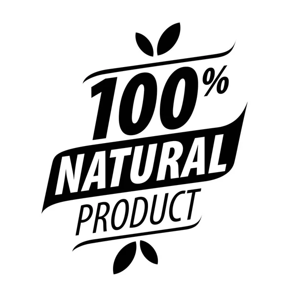 Impressão de logotipo vetorial para produtos naturais — Vetor de Stock