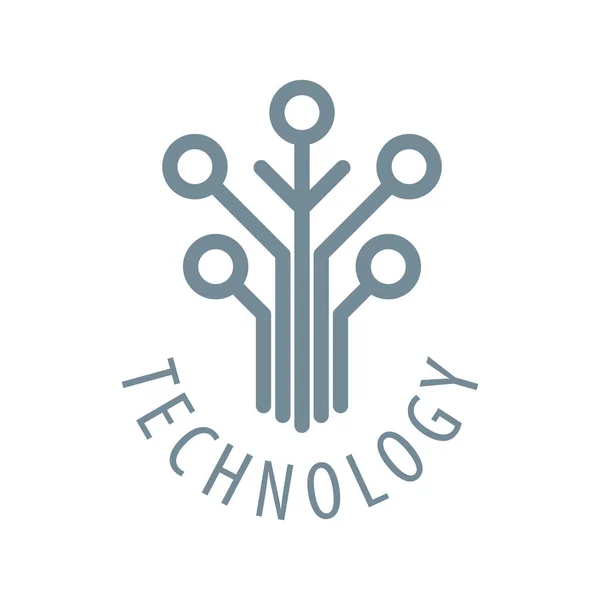 Technology vector logo — Stock Vector