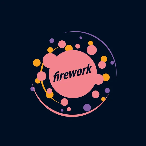 Vector logo firework — Stock Vector