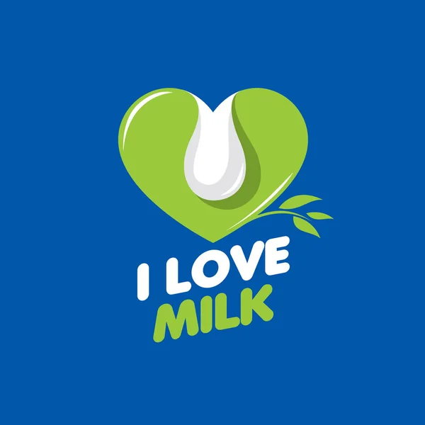 Vector logo milk — Stock Vector