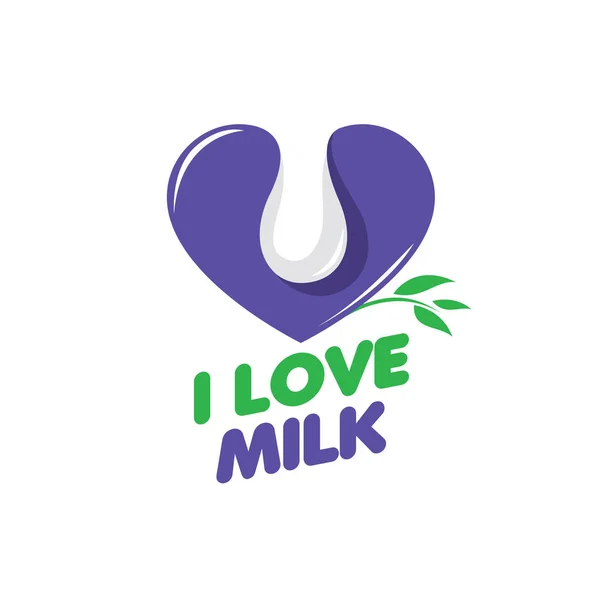 Vector logo milk — Stock Vector