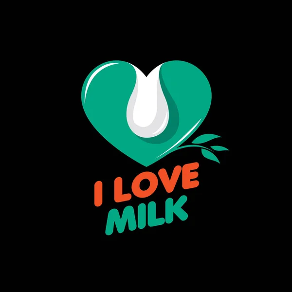 Vector logo milk — Stock Vector