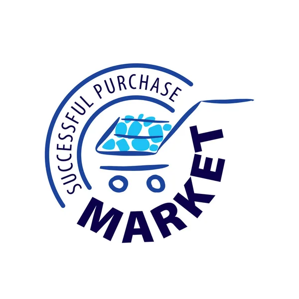 Mercato del logo vettoriale — Vettoriale Stock