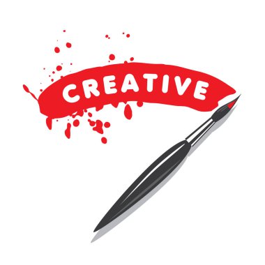 vektör logo Püskül ve boya lekesi