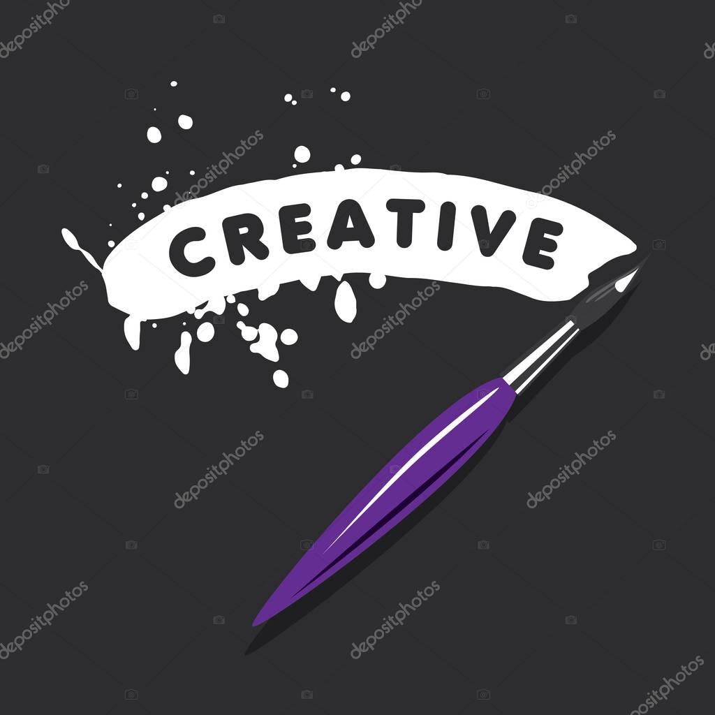 Template design logo tassel. Vector illustration of icon