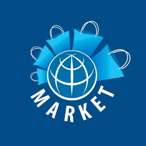 Acquisti di logo vettoriale di merci in tutto il mondo — Vettoriale Stock