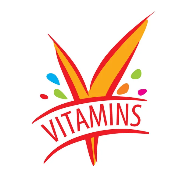Vektor logo vitaminer — Stock vektor