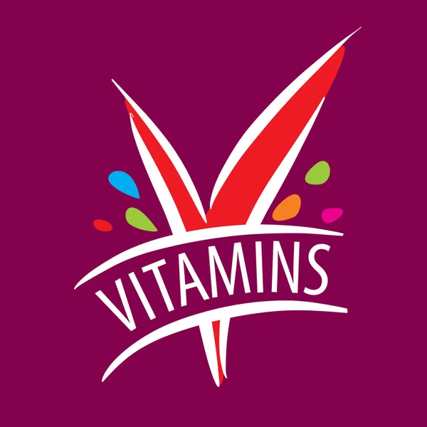 Витамины логотипа — стоковый вектор