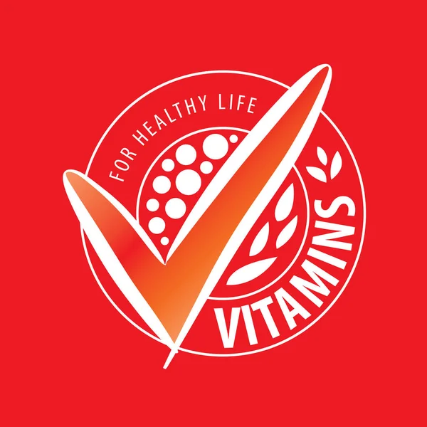 Vektor logo vitaminer — Stock vektor