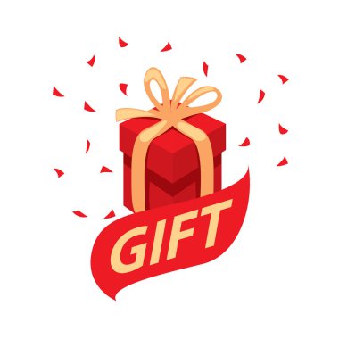 vektör logo kutusu hediyeler ile