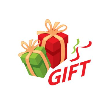 vektör logo kutusu hediyeler ile