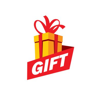 vektör logo kutusu hediyeler ile