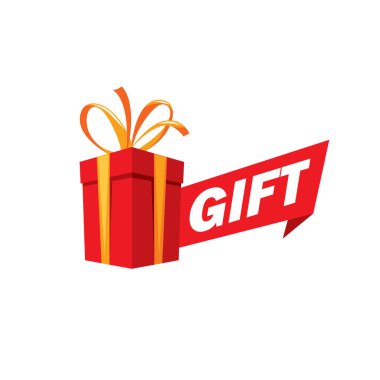 vektör logo kutusu hediyeler ile