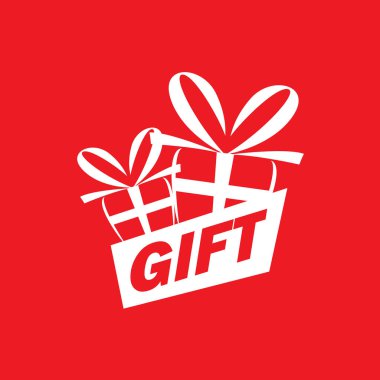 vektör logo kutusu hediyeler ile