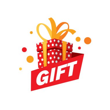 vektör logo kutusu hediyeler ile