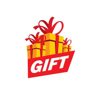 vektör logo kutusu hediyeler ile