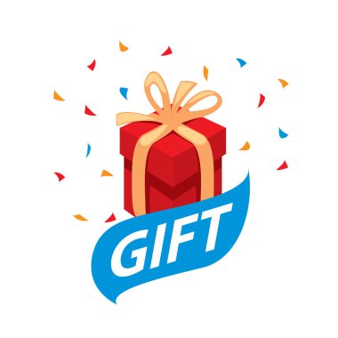 vektör logo kutusu hediyeler ile