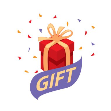 vektör logo kutusu hediyeler ile