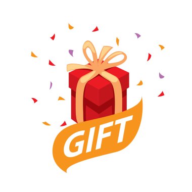 vektör logo kutusu hediyeler ile