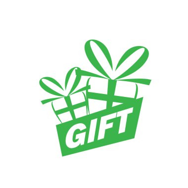 vektör logo kutusu hediyeler ile