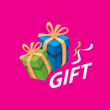 vektör logo kutusu hediyeler ile