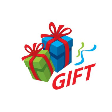 vektör logo kutusu hediyeler ile