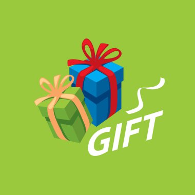 vektör logo kutusu hediyeler ile