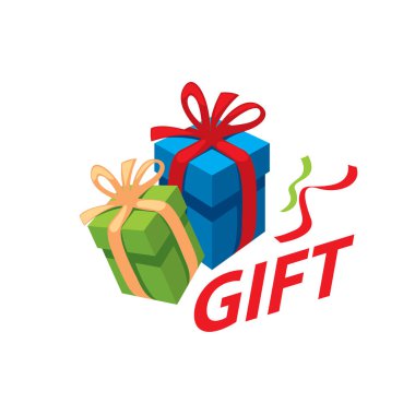 vektör logo kutusu hediyeler ile