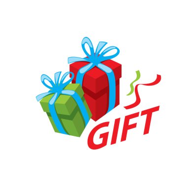 vektör logo kutusu hediyeler ile