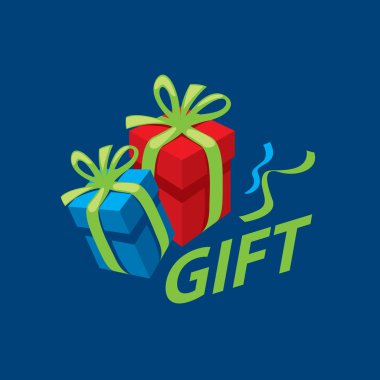 vektör logo kutusu hediyeler ile