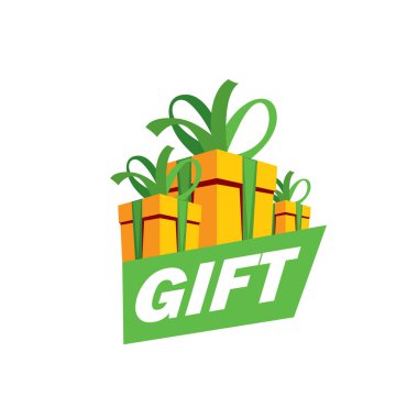 vektör logo kutusu hediyeler ile