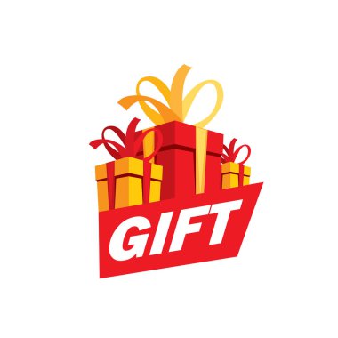 vektör logo kutusu hediyeler ile