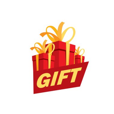 vektör logo kutusu hediyeler ile