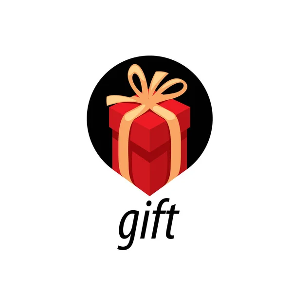 Векторна коробка логотипу з подарунками — стоковий вектор