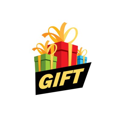 vektör logo kutusu hediyeler ile