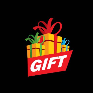 vektör logo kutusu hediyeler ile