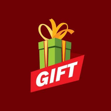 vektör logo kutusu hediyeler ile