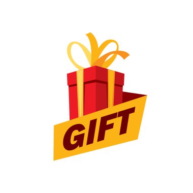 vektör logo kutusu hediyeler ile