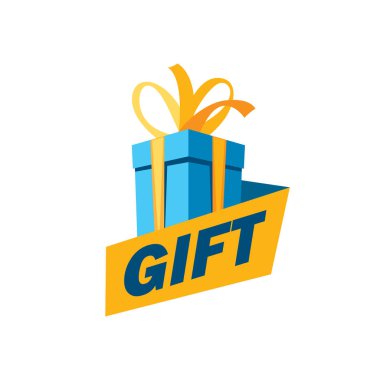 vektör logo kutusu hediyeler ile