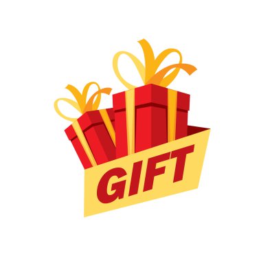vektör logo kutusu hediyeler ile