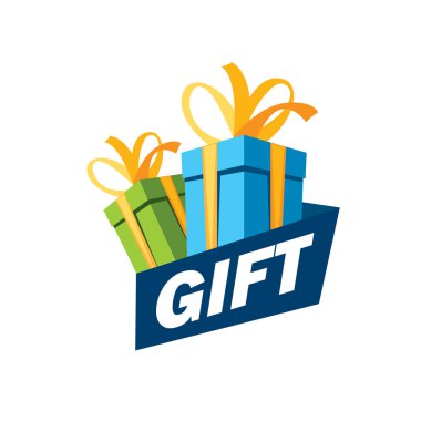 vektör logo kutusu hediyeler ile