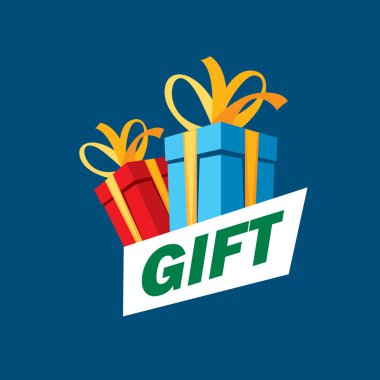 vektör logo kutusu hediyeler ile