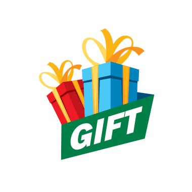 vektör logo kutusu hediyeler ile