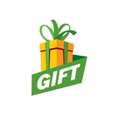 vektör logo kutusu hediyeler ile