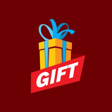 vektör logo kutusu hediyeler ile
