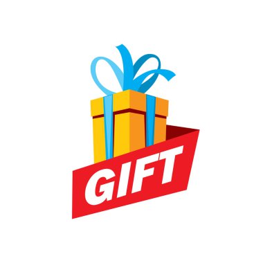 vektör logo kutusu hediyeler ile