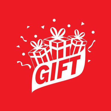 vektör logo kutusu hediyeler ile