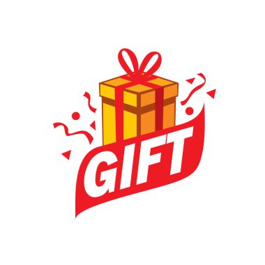 vektör logo kutusu hediyeler ile