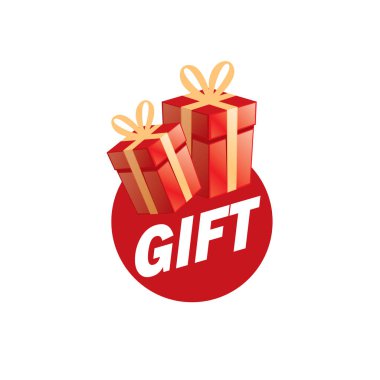 vektör logo kutusu hediyeler ile