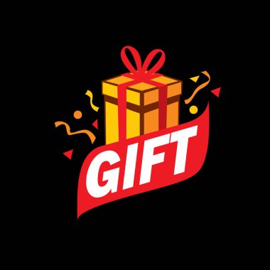 vektör logo kutusu hediyeler ile